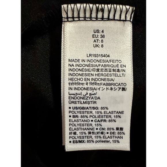 Lark‎ & Ro V Neck Ruffle Half Sleeve  Sheath Black Size 4 Little Black Dress EUC - Picture 3 of 7